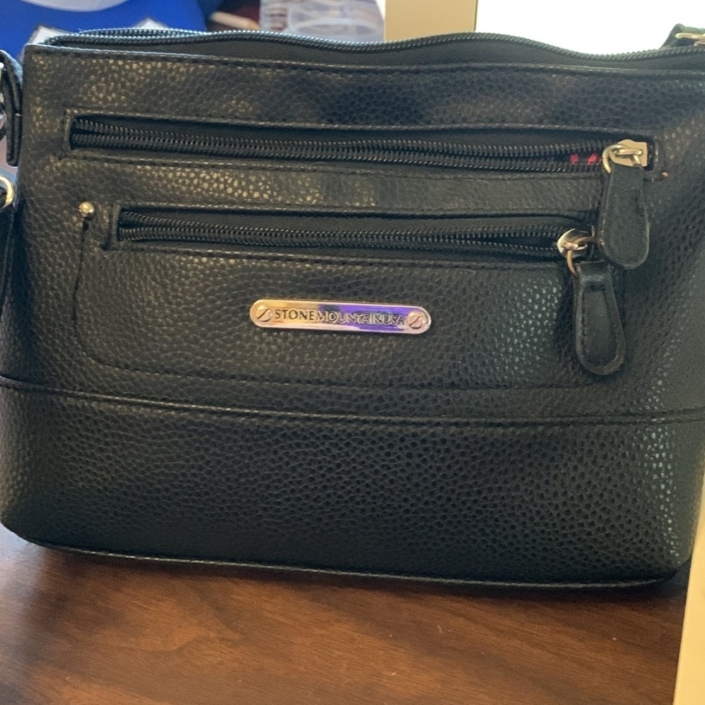 Stone Mountain Black Crossbody Bag